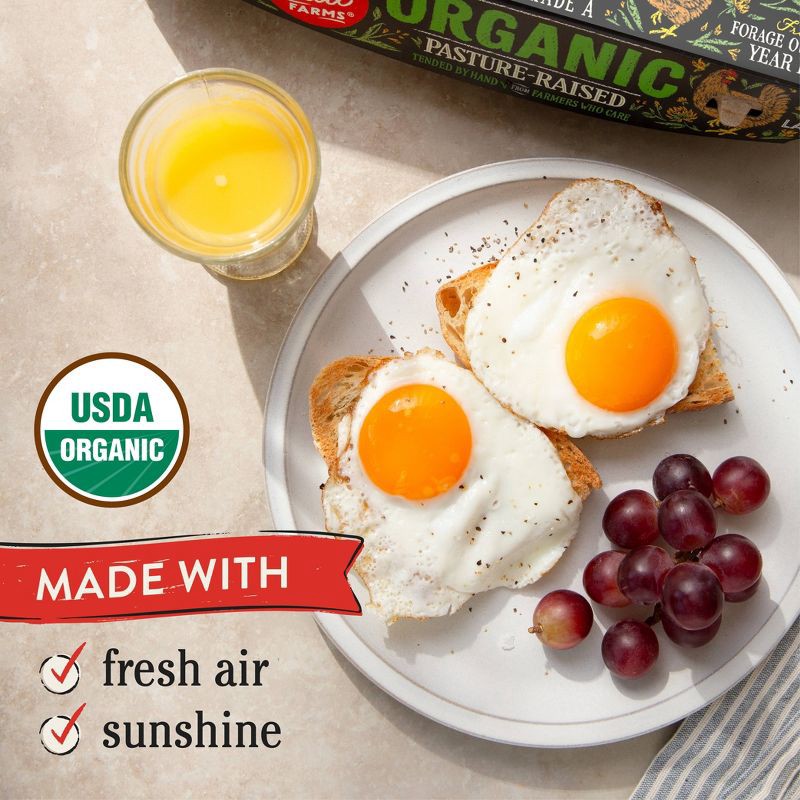 slide 2 of 6, Vital Farms Pasture Raised Organic Large Eggs - 18ct, 18 ct