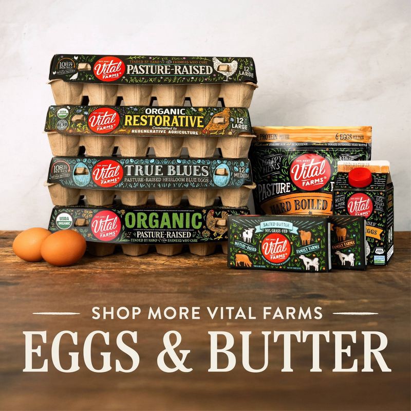 slide 6 of 6, Vital Farms Pasture Raised Organic Large Eggs - 18ct, 18 ct