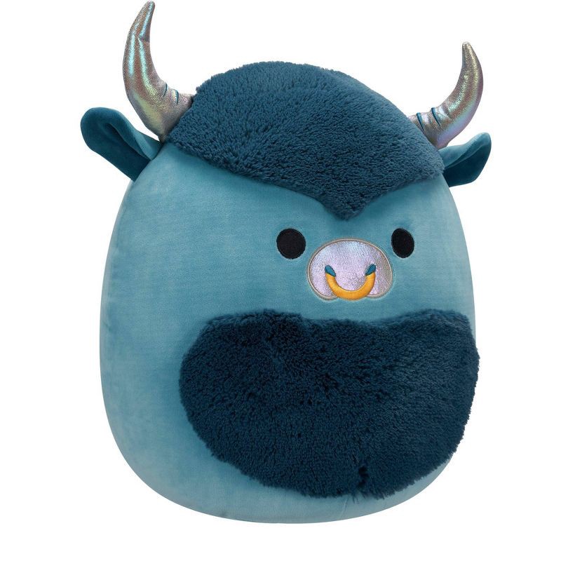 slide 5 of 12, Squishmallows 14" Bison Stuffed Animal: Character Theme, Creative Thinking Focus, Polyester Material, 1 ct