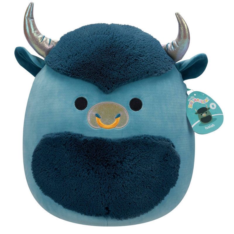 slide 10 of 12, Squishmallows 14" Bison Stuffed Animal: Character Theme, Creative Thinking Focus, Polyester Material, 1 ct