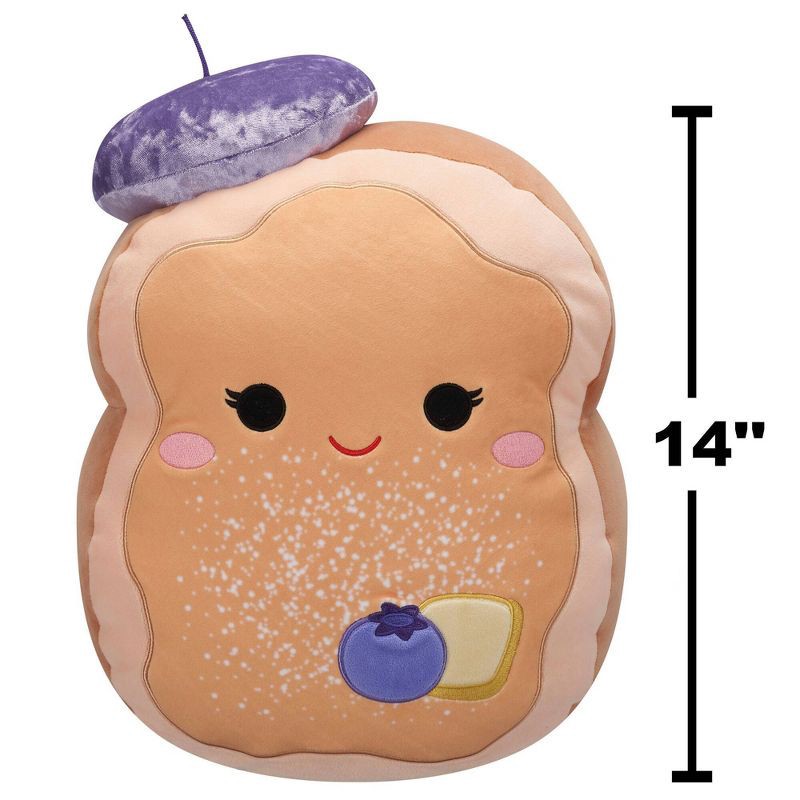 slide 9 of 12, Squishmallows 14" French Toast Stuffed Animal: Character Plush Toy, Polyester Material, Creative Thinking Focus, 1 ct