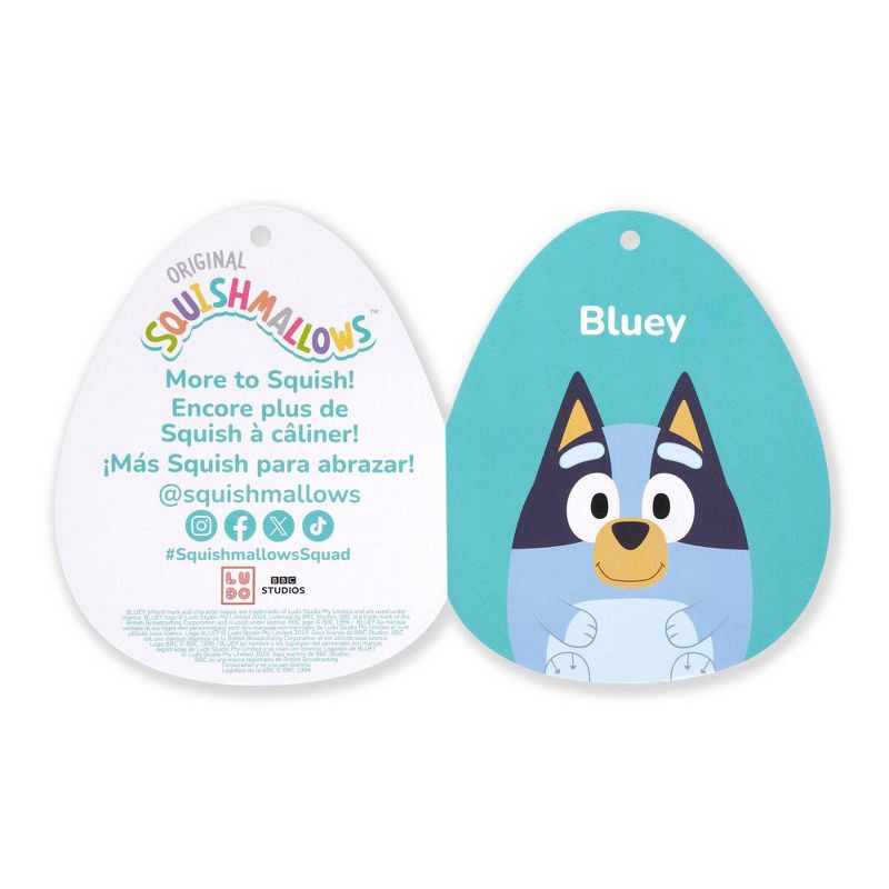 slide 3 of 12, Squishmallows 12" Bluey Stuffed Animal: Polyester Dog Character Plush Toy, 1 ct