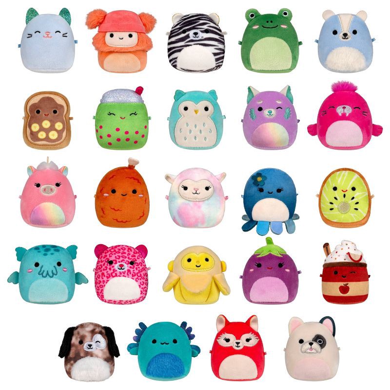 slide 1 of 3, Squishmallows 2.5" MicroMallows Blinds Stuffed Animal: Plush Kids Toy, Polyester, Animal Design Varies, 1 ct