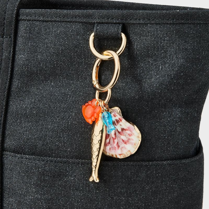 slide 2 of 2, Mixed Cluster Shell & Fish Handbag Charm - A New Day™, 1 ct
