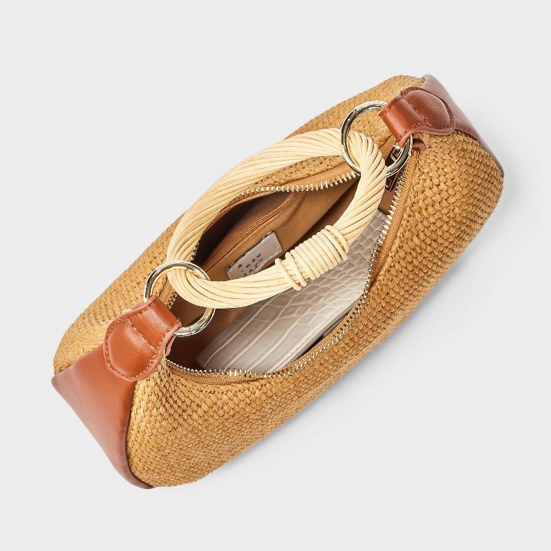 slide 3 of 4, Straw Bracelet Bag - A New Day™ Natural, 1 ct