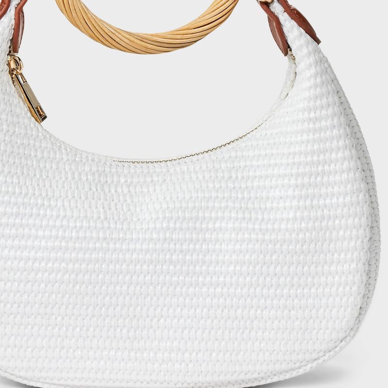 slide 4 of 4, Straw Bracelet Bag - A New Day™ White, 1 ct