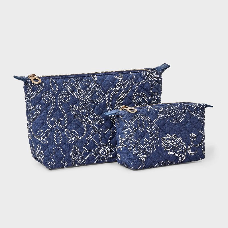 slide 2 of 5, Travel Bag Pouch System - Universal Thread™ Navy Paisley, 1 ct