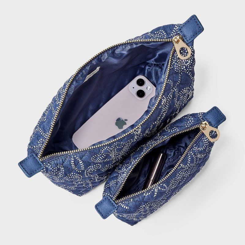 slide 3 of 5, Travel Bag Pouch System - Universal Thread™ Navy Paisley, 1 ct