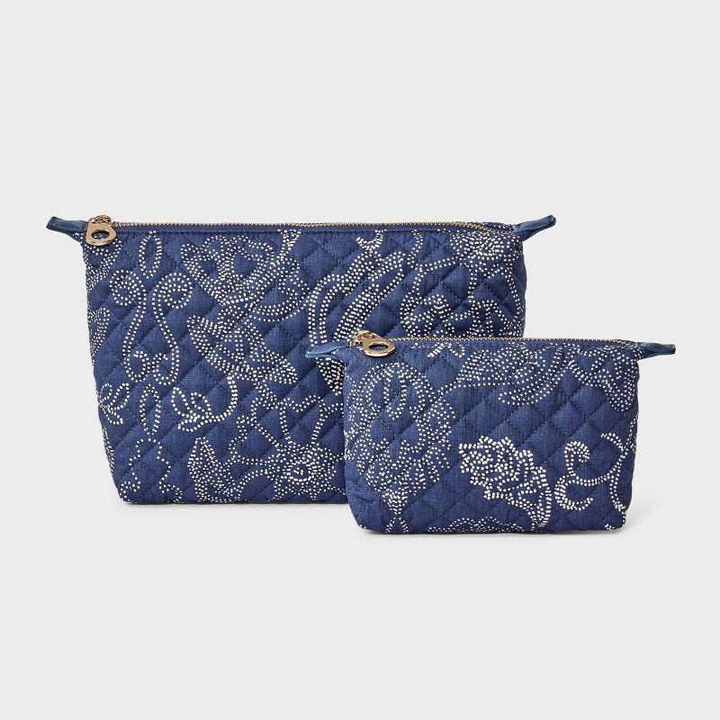 slide 1 of 5, Travel Bag Pouch System - Universal Thread™ Navy Paisley, 1 ct