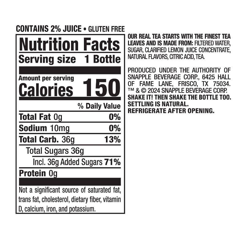 slide 8 of 8, Snapple Peach Tea and Lemonade - 16 fl oz Bottle, 16 fl oz