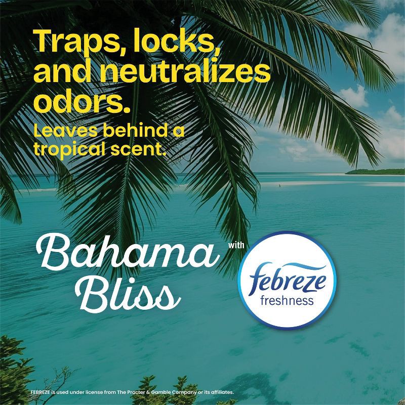 slide 4 of 12, Glad ForceFlex MaxStrength Bahama Bliss Drawstring Trash Bags - Febreze Freshness - 13gal - 45ct, 45 ct; 13 gal