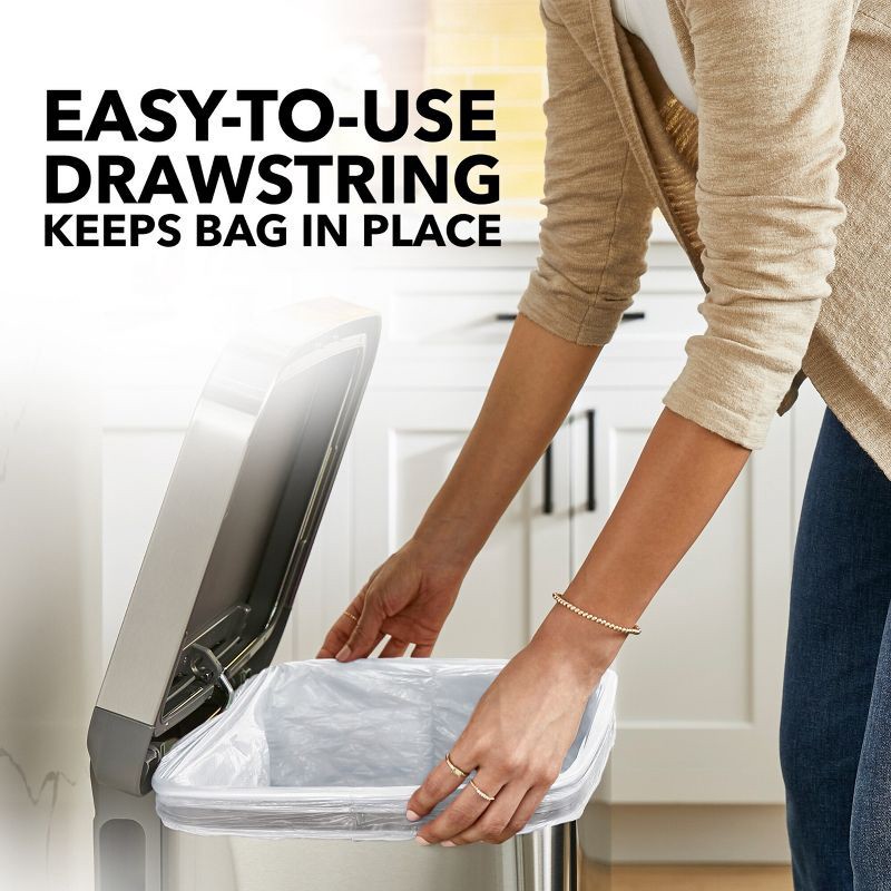 slide 6 of 11, Glad ForceFlex Drawstring Trash Bags - Febreze Fresh - 13gal/140ct, 13 gal, 140 ct