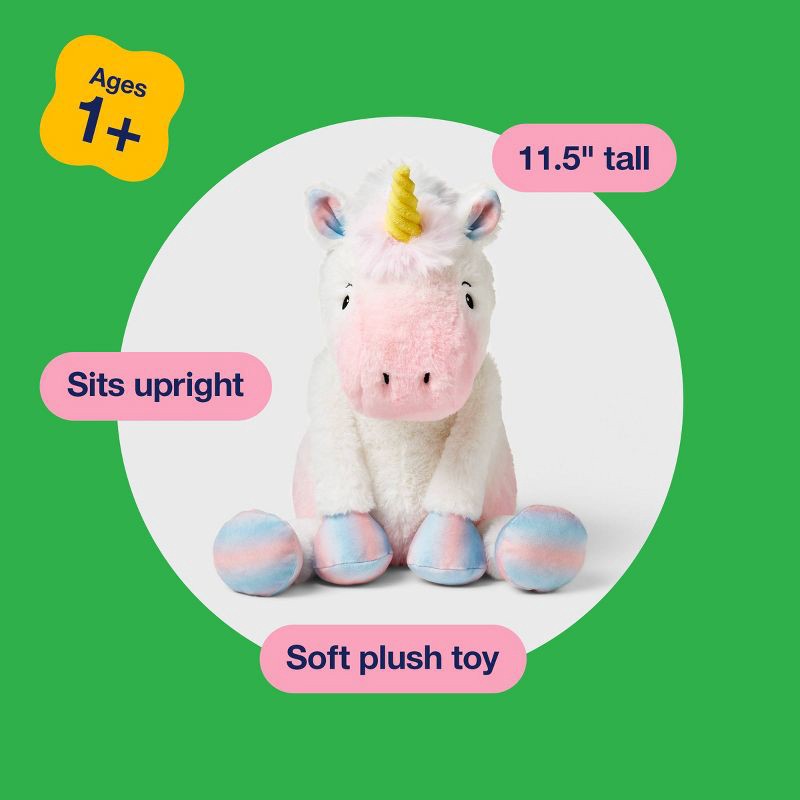slide 4 of 4, 11.5" Ombre Unicorn Stuffed Animal - Gigglescape™, 1 ct