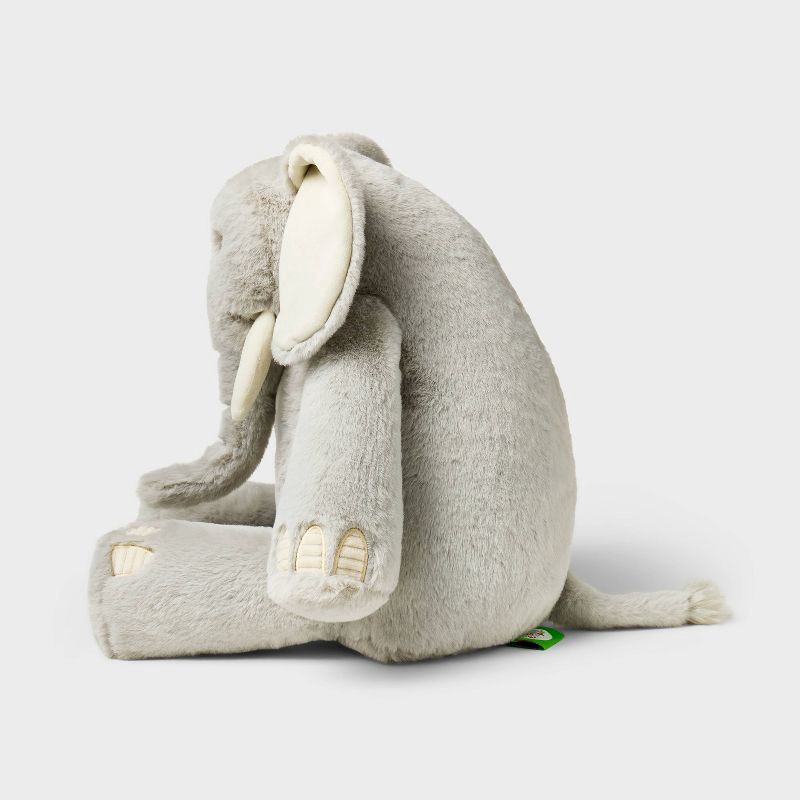 slide 3 of 4, 12" Gray Elephant Stuffed Animal - Gigglescape™, 1 ct