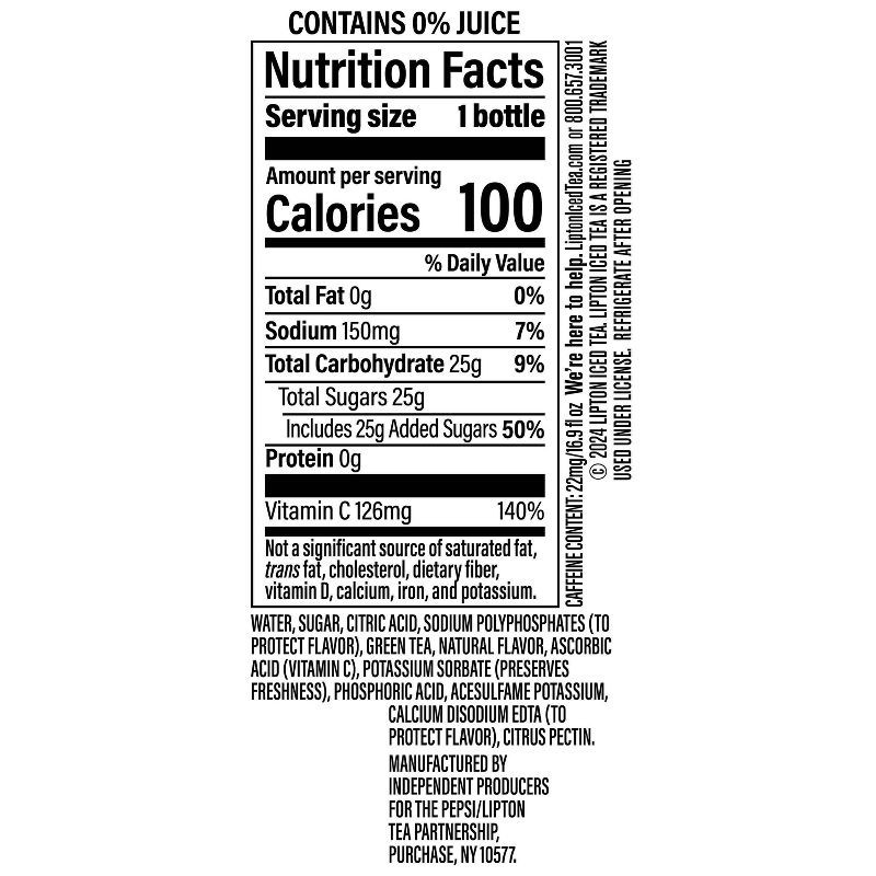 slide 7 of 7, Lipton RTD Lipton Green Tea - 6pk/16.9 fl oz Bottles, 6 ct; 16.9 fl oz