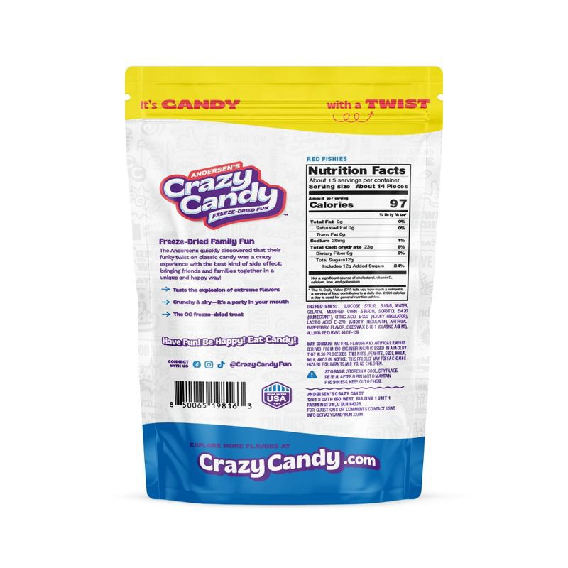 slide 2 of 5, Crazy Candy Freeze Dried Candy - Fishies - 1.5oz, 1.5 oz