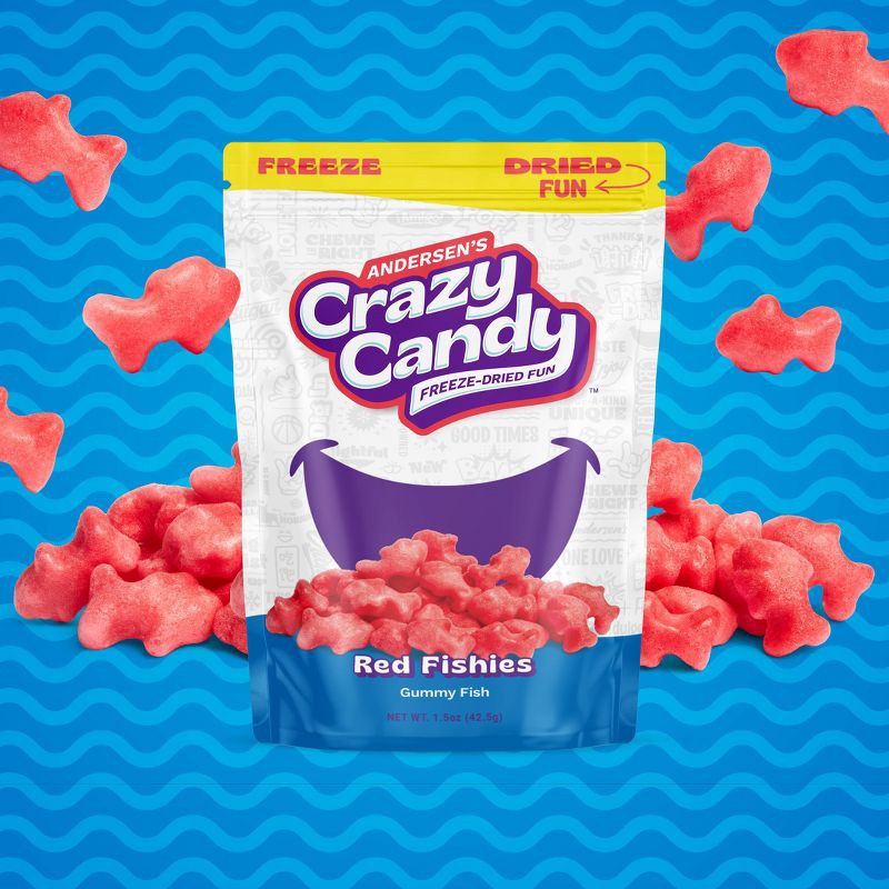 slide 3 of 5, Crazy Candy Freeze Dried Candy - Fishies - 1.5oz, 1.5 oz