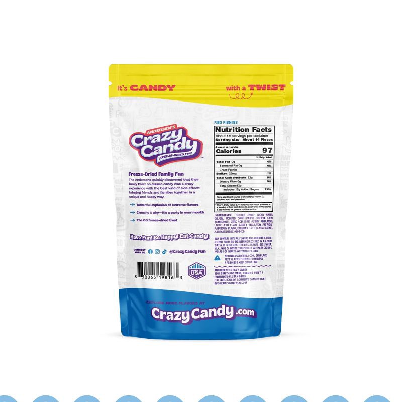 slide 5 of 5, Crazy Candy Freeze Dried Candy - Fishies - 1.5oz, 1.5 oz
