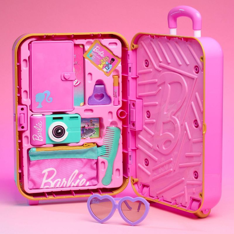 slide 4 of 7, Barbie Travel Rolling Luggage Set - 10pc, 10 ct