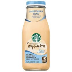 Starbucks RTD Starbucks Frappuccino Lite Creamy Vanilla Gelato Chilled Coffee Drink - 9.5 fl oz Glass Bottle
