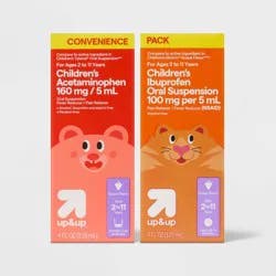 Children's General Pain Relievers Acetomenophin and Ibuprofen - Combo Pack - 8 fl oz - up&up™
