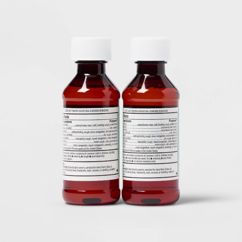 slide 6 of 6, Children's Cough and Cold Combo Pack Liquid - Day and Night - 8 fl oz - up&up™, 8 fl oz