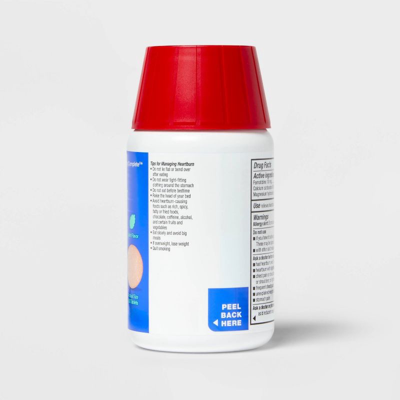 slide 4 of 4, Famotidine 10mg Dual-Action Acid Controller Chew Tablets - Mint Flavor - 50ct - up&up™, 50 ct; 10 mg