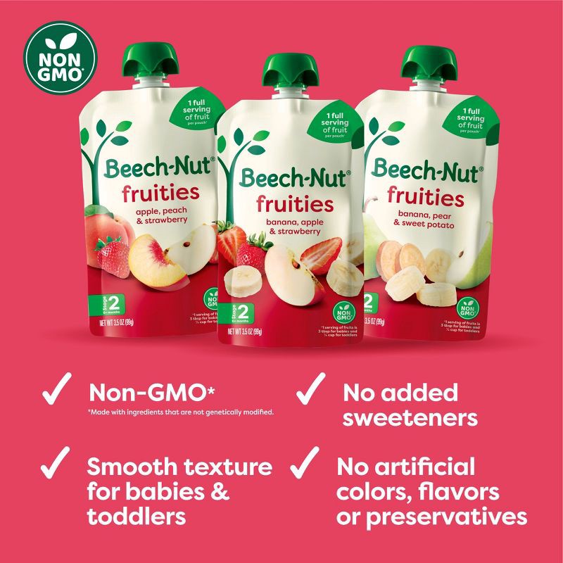 slide 7 of 7, Beech-Nut Fruities Baby Food Pouch Variety Pack - 31.5oz/9ct, 31.5 oz, 9 ct