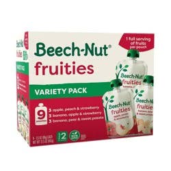 Beech-Nut Fruities Baby Food Pouch Variety Pack - 31.5oz/9ct