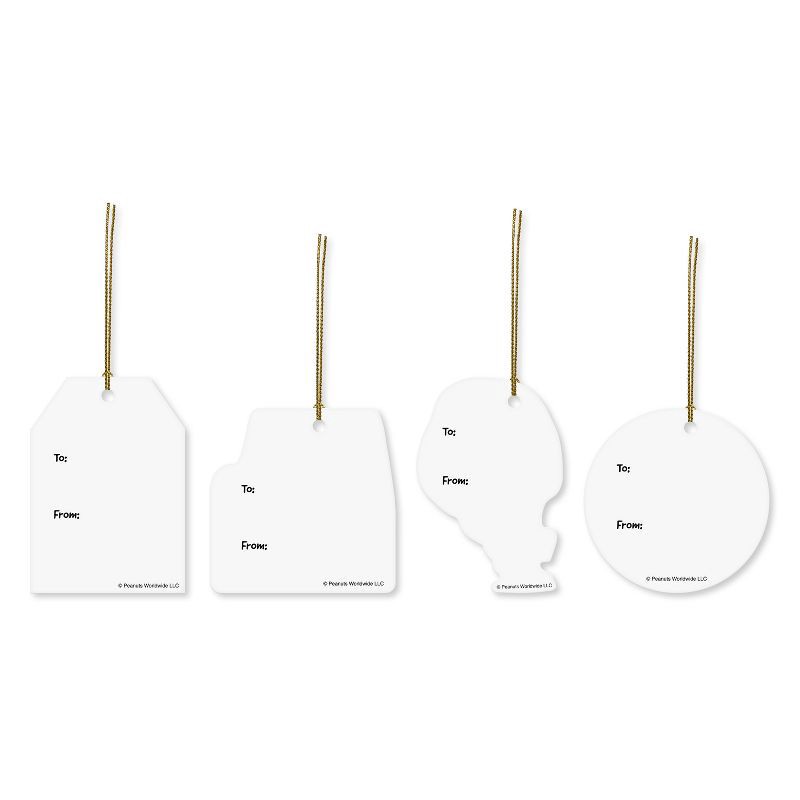 slide 2 of 4, American Greetings 16ct Christmas Gift Tags Peanuts Die Cut, 16 ct