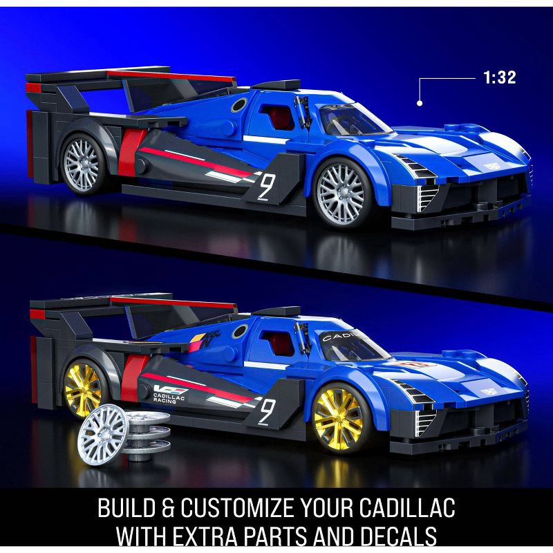 slide 3 of 6, Mattel Brick Shop Hot Wheels Cadillac Project GTP Hypercar Building Toy Kit for Collectors - 236pc, 236 ct