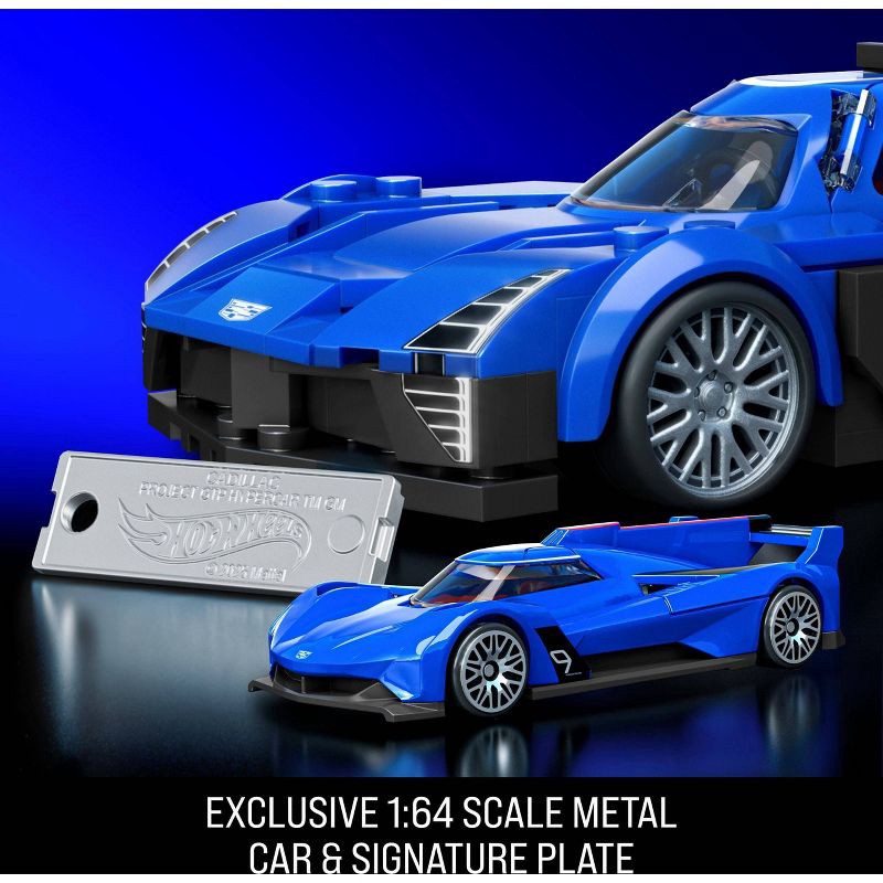 slide 5 of 6, Mattel Brick Shop Hot Wheels Cadillac Project GTP Hypercar Building Toy Kit for Collectors - 236pc, 236 ct