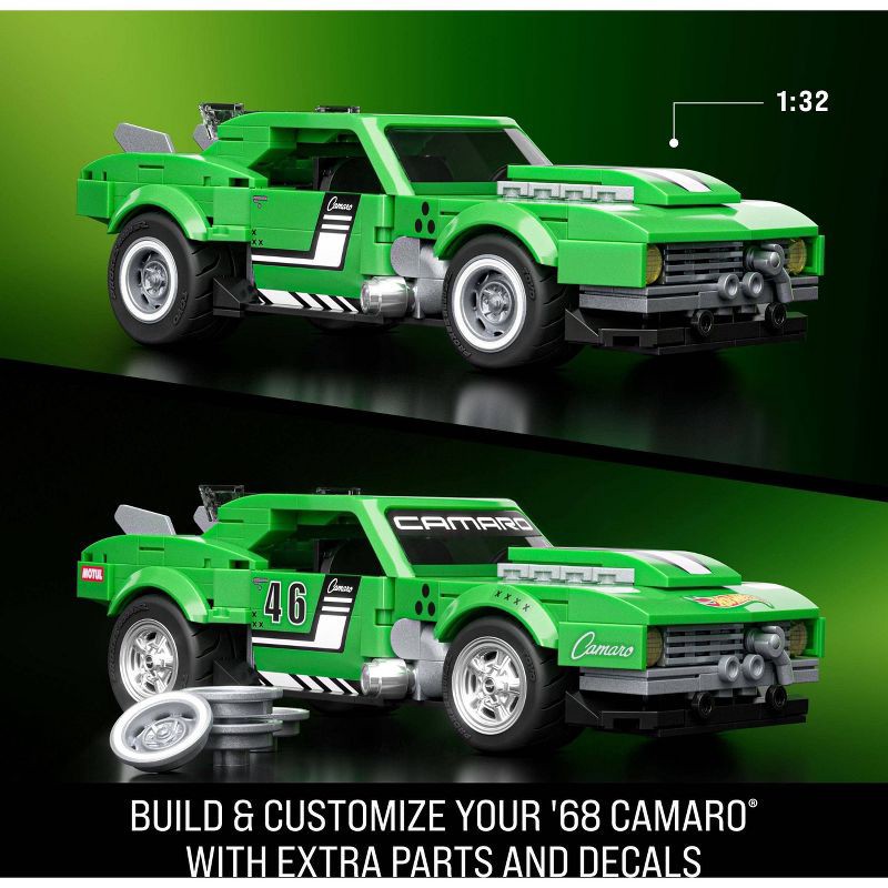 slide 3 of 6, Mattel Brick Shop Hot Wheels Custom 68 Camaro Building Toy Kit for Collectors - 289pc, 289 ct