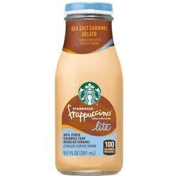 Starbucks RTD Starbucks Frappuccino Lite Sea Salt Caramel Gelato Chilled Coffee Drink - 9.5 fl oz Glass Bottle