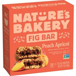Nature's Bakery Fig Bar Peach Apricot Snack Bars - 12oz/6ct