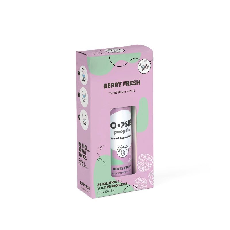 slide 2 of 7, Oopsie Poopsie Toilet Odor Eliminator Toilet Spray - Berry Fresh - 2 fl oz, 2 fl oz