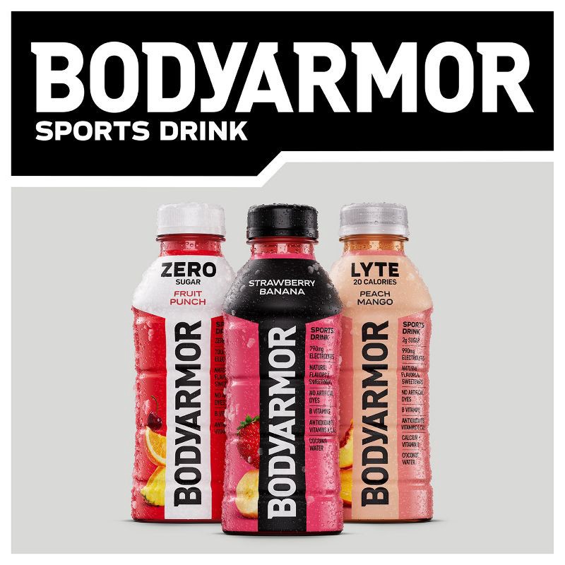 slide 8 of 8, BODYARMOR ZERO Cherry Berry Lemonade - 8pk/12 fl oz Bottles, 8 ct; 12 fl oz
