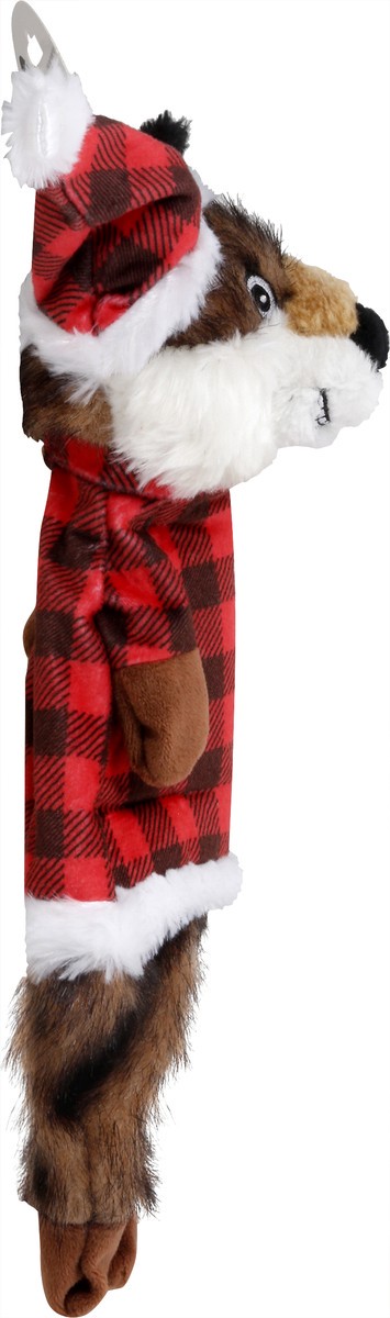 slide 8 of 8, Spot Dog Toy, Holiday Furzz Plaid Shirt, 13.5 Inches, 1 ct