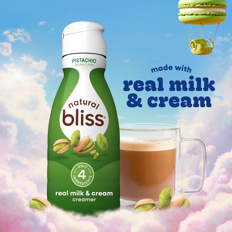 slide 5 of 8, Natural Bliss Pistachio Coffee Creamer - 32 fl oz, 32 fl oz