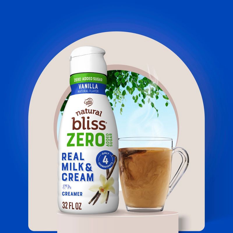 slide 2 of 8, Natural Bliss Zero Added Sugar Vanilla Creamer - 32 fl oz, 32 fl oz