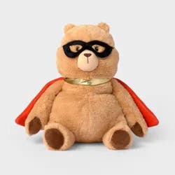 12" Superhero Bear Stuffed Animal - Gigglescape™: Polyester Character Toy, 12" Tall, 0.8 lbs