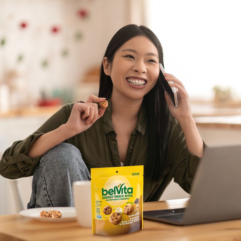 slide 5 of 11, BelVita Banana Dark Chocolate and Sunflower Seed Soy Protein Energy Snack Bites - 5oz, 5 oz