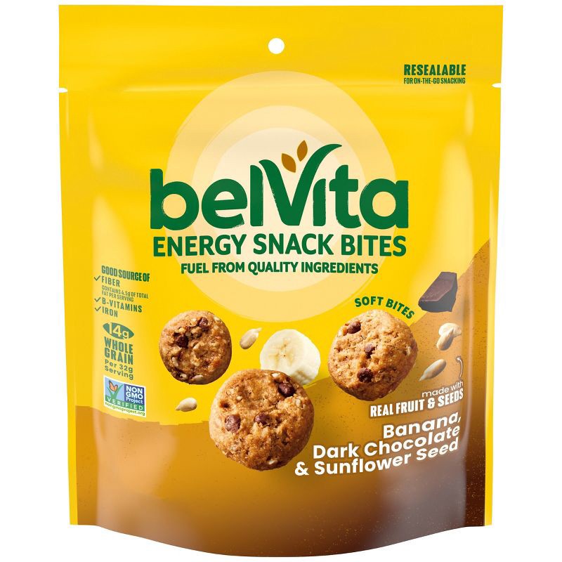 slide 1 of 11, BelVita Banana Dark Chocolate and Sunflower Seed Soy Protein Energy Snack Bites - 5oz, 5 oz