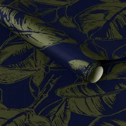 Ficus Navy Peel and Stick Wallpaper - Threshold™