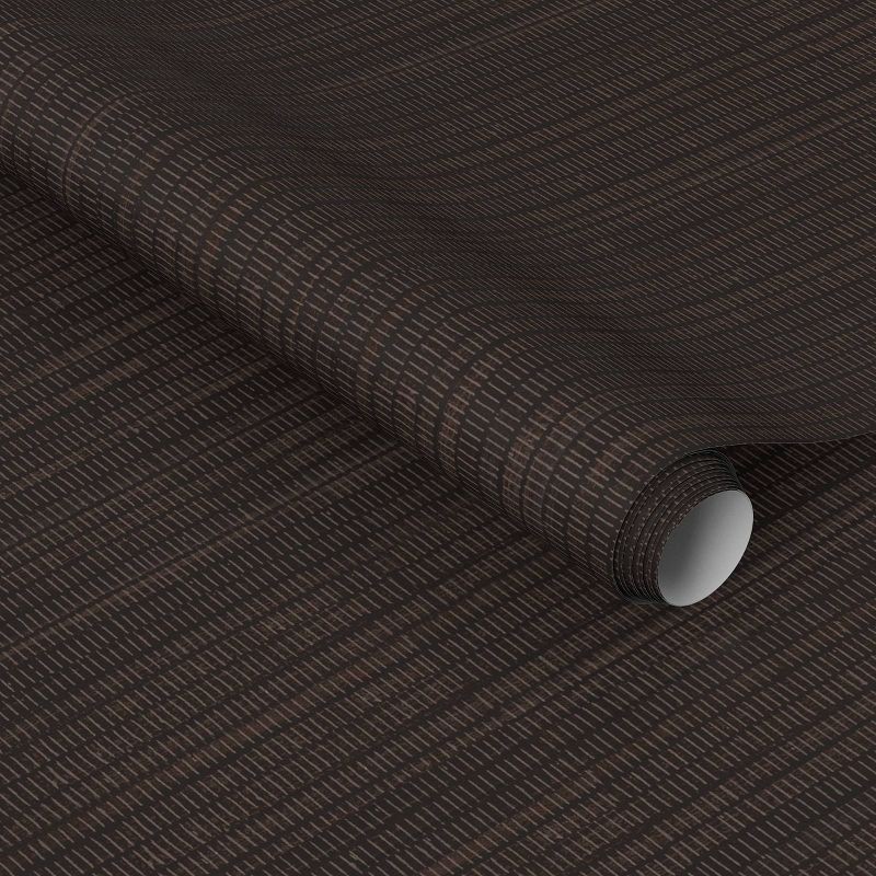 slide 1 of 4, Seagrass Charcoal Peel and Stick Wallpaper - Threshold™, 1 ct