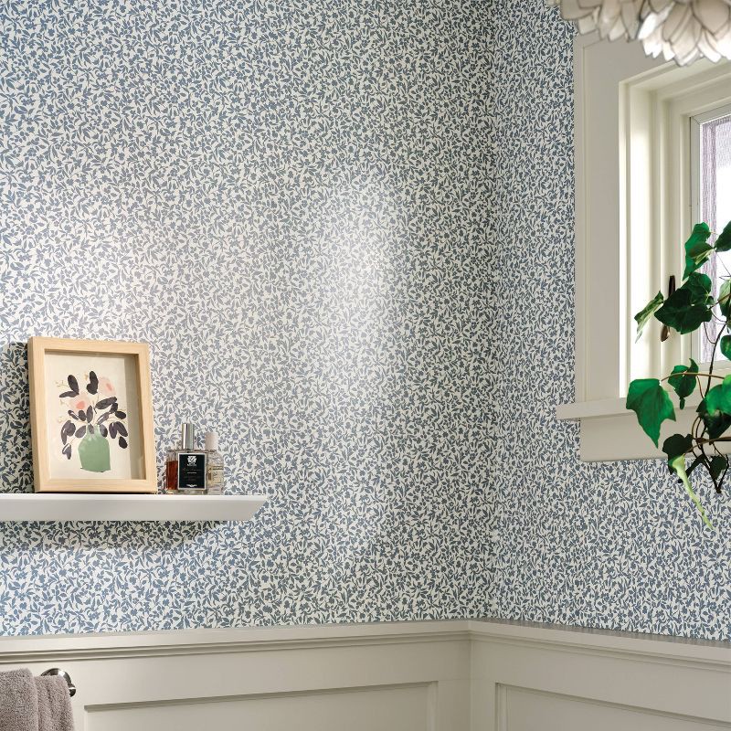 slide 2 of 4, Cottage Floral Peel and Stick Wallpaper - Threshold™, 1 ct