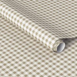 Gingham Taupe Peel and Stick Wallpaper - Threshold™