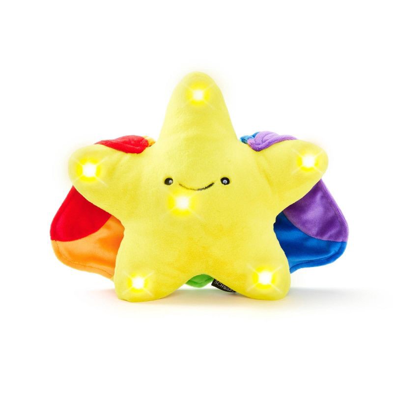 slide 4 of 6, FAO Schwarz 9” Glow Brights Space Star Plush, 1 ct