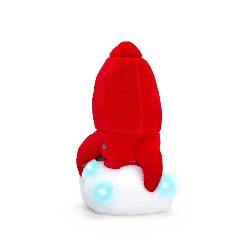 slide 3 of 6, FAO Schwarz 11.5” Glow Brights Space Rocket Plush, 1 ct