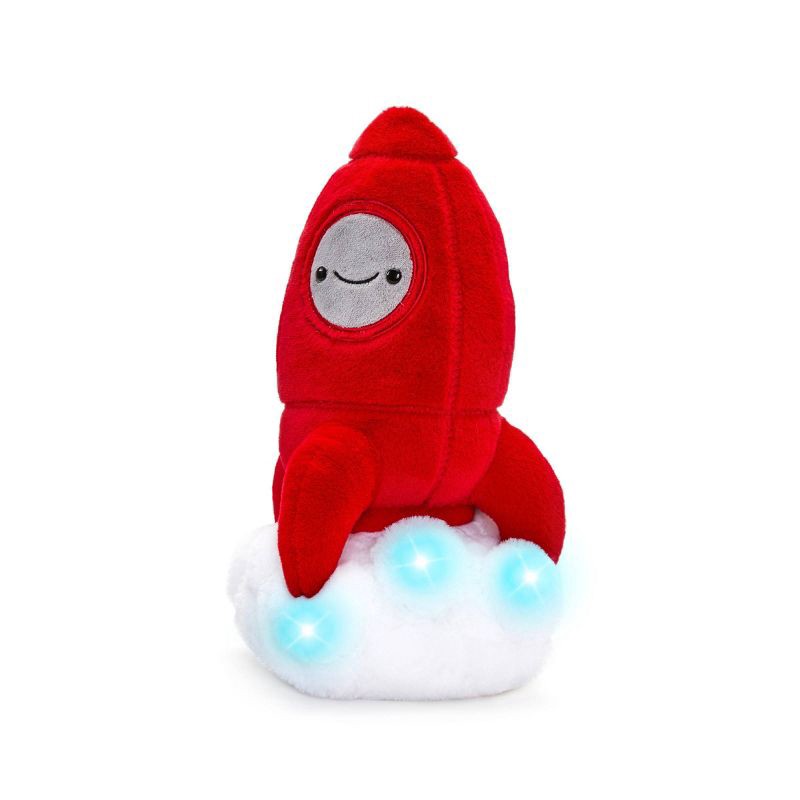 slide 4 of 6, FAO Schwarz 11.5” Glow Brights Space Rocket Plush, 1 ct